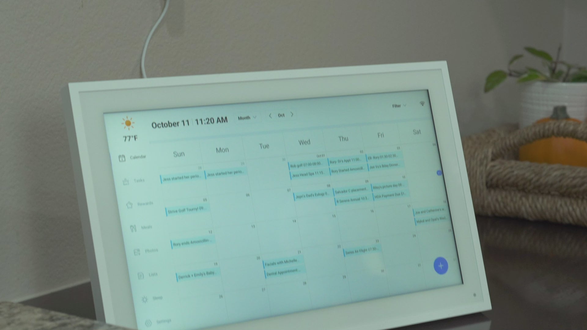 Load video: Aluratek 10.1” &amp; 15.6” Smart WiFi Digital Calendar &amp; Photo Frame