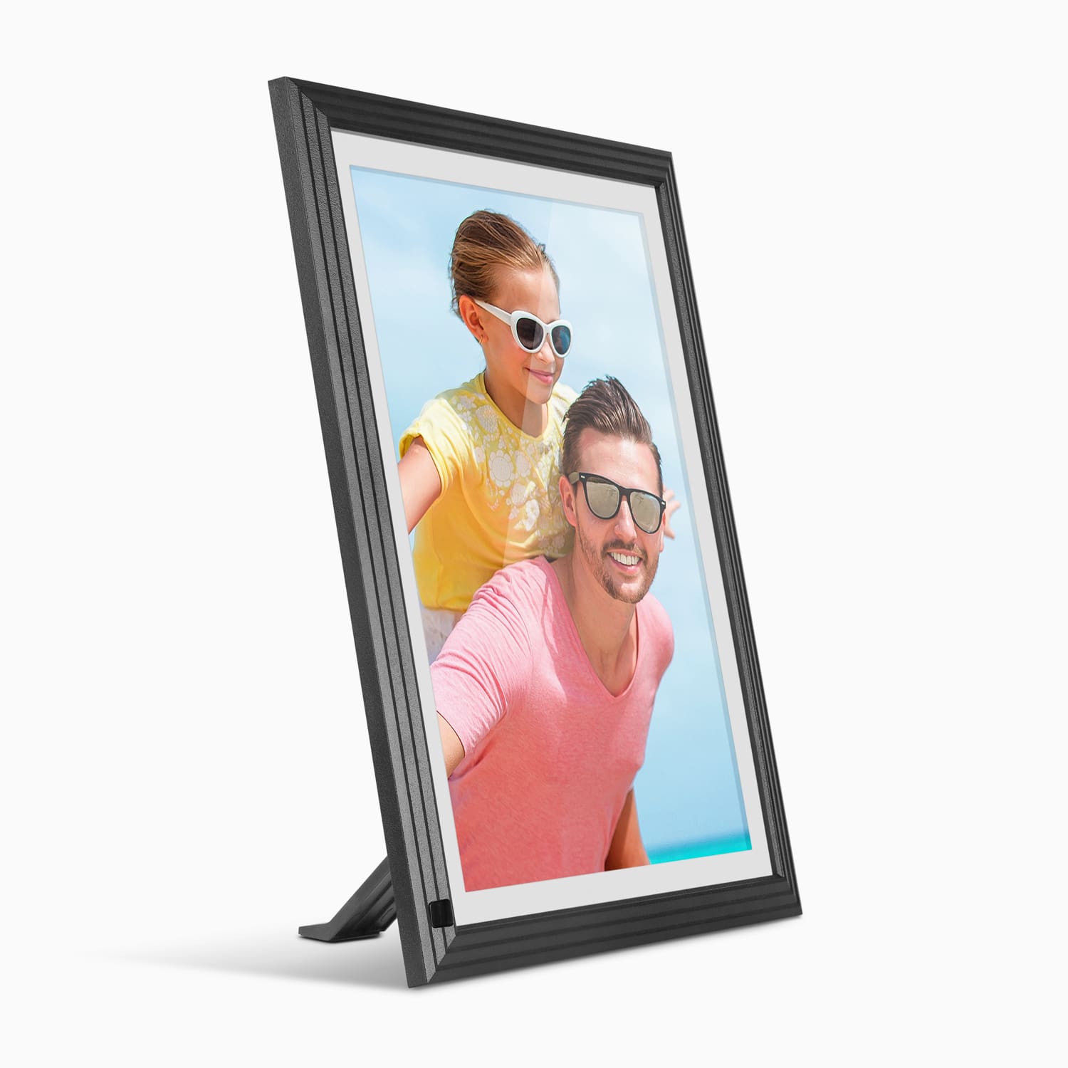 aluratek 10-inch ips lcd touchscreen wifi digital photo frame 32gb angle portrait