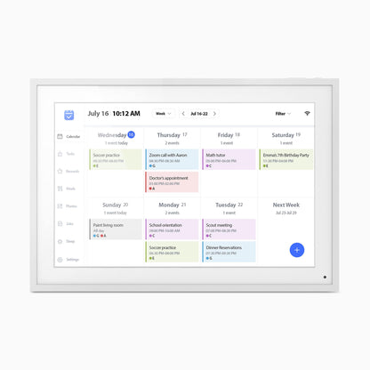aluratek 10-inch smart wifi touchscreen digital calendar photo frame 32gb main
