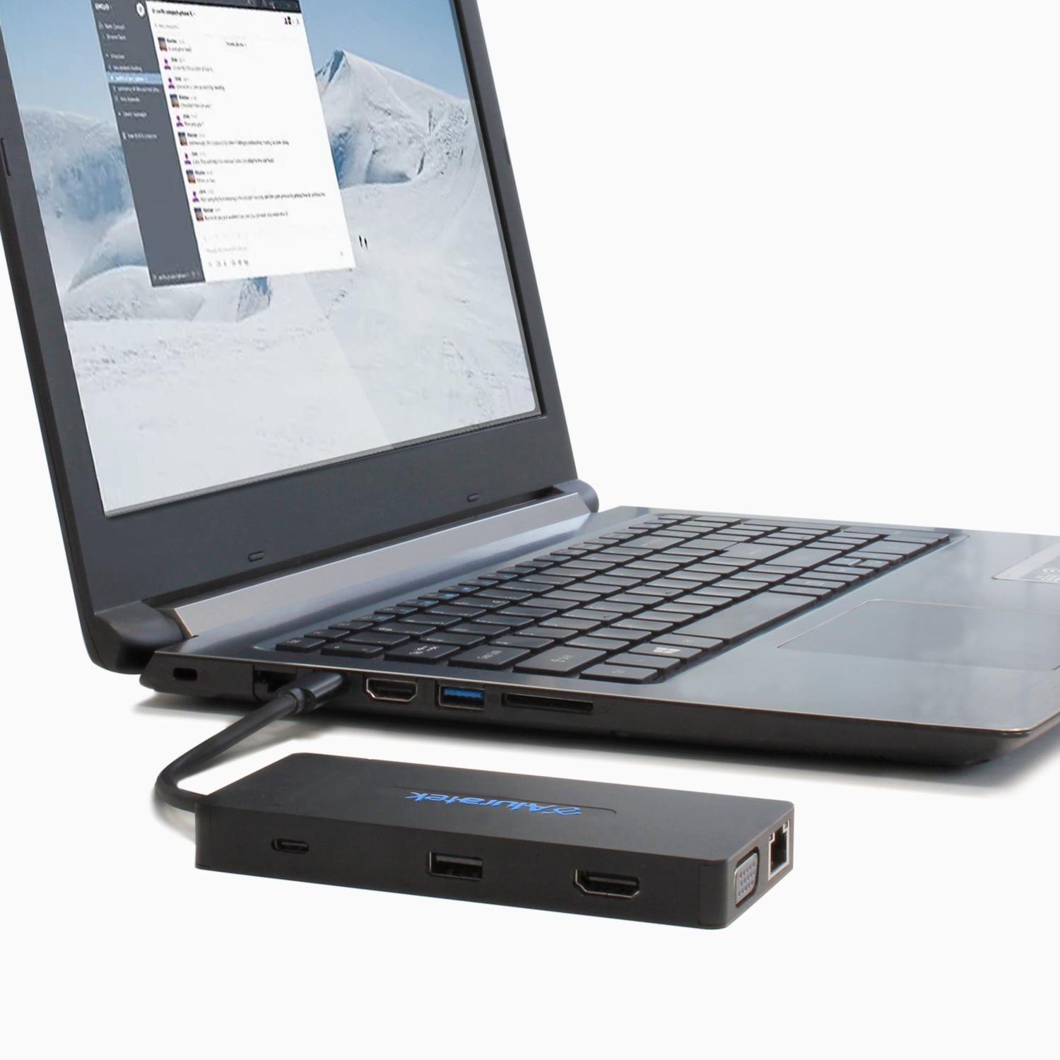 aluratek 100W multimedia hub laptop