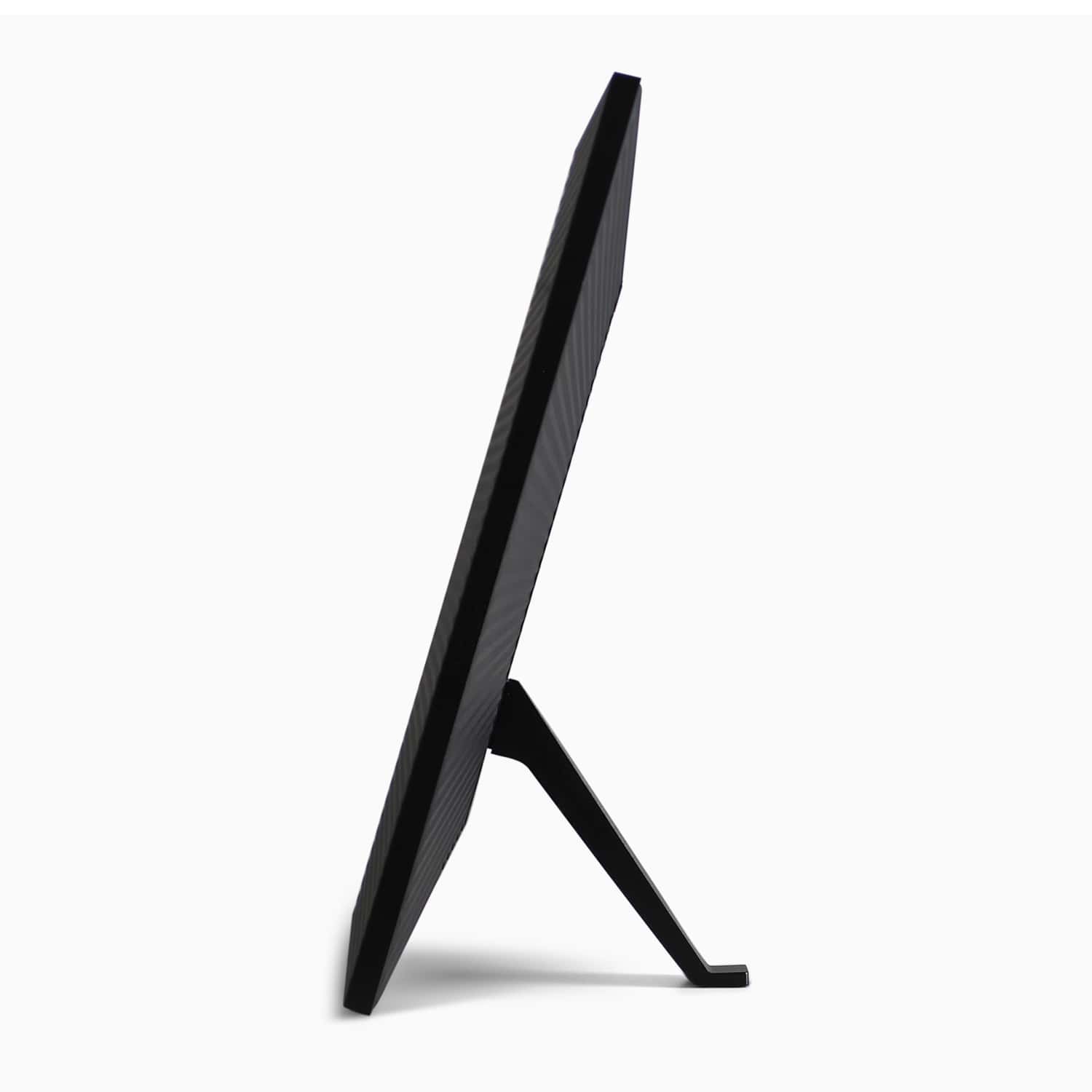 aluratek 17-inch dual-band ips touchscreen wifi digital photo frame auto rotation motion sensor 32gb side