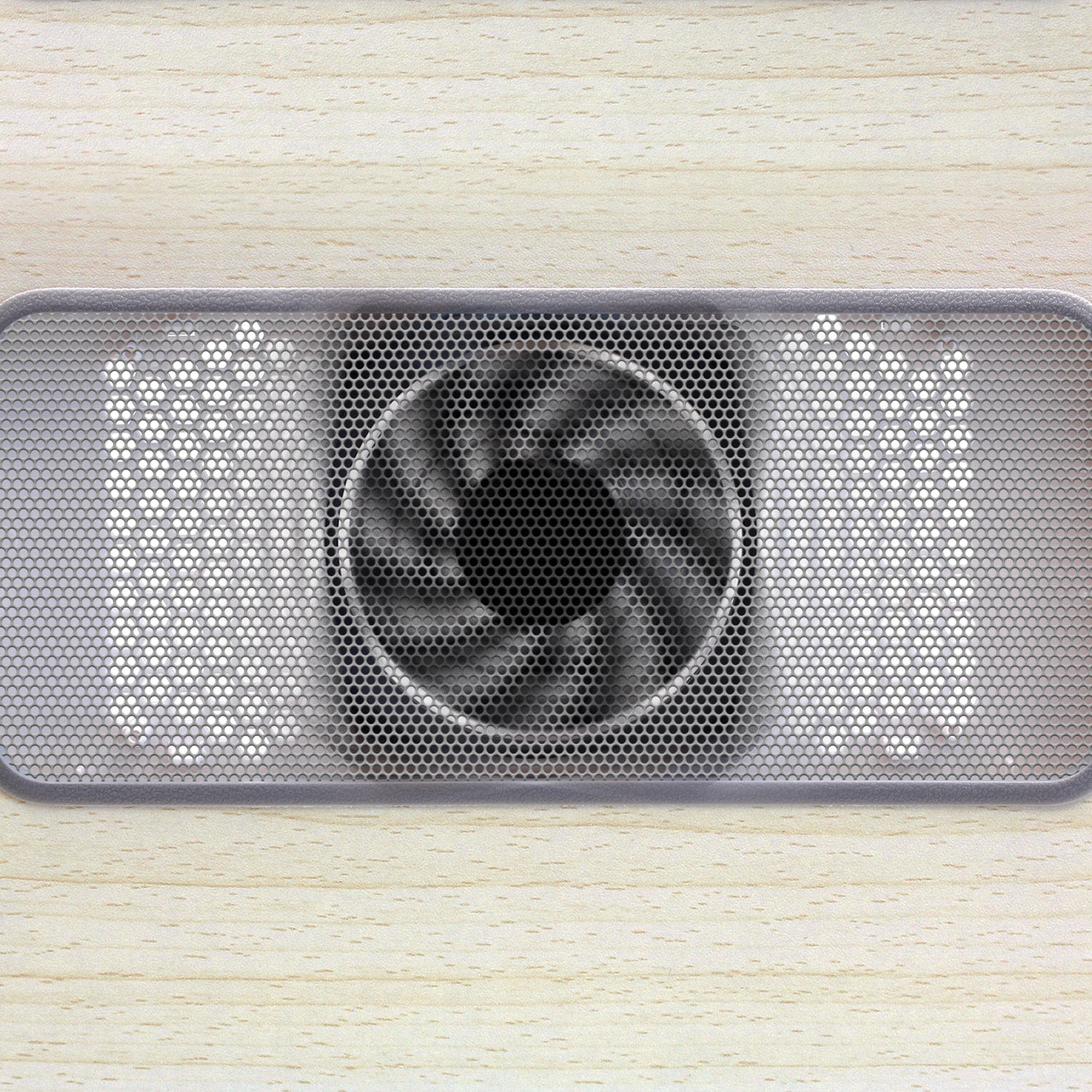 Aluratek Adjustable Ergonomic Laptop Cooling Table with Fan close up