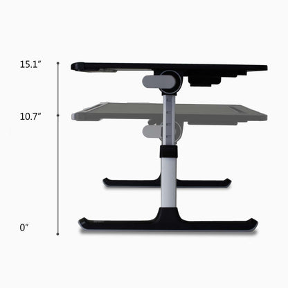 Aluratek Adjustable Laptop Stand Table height