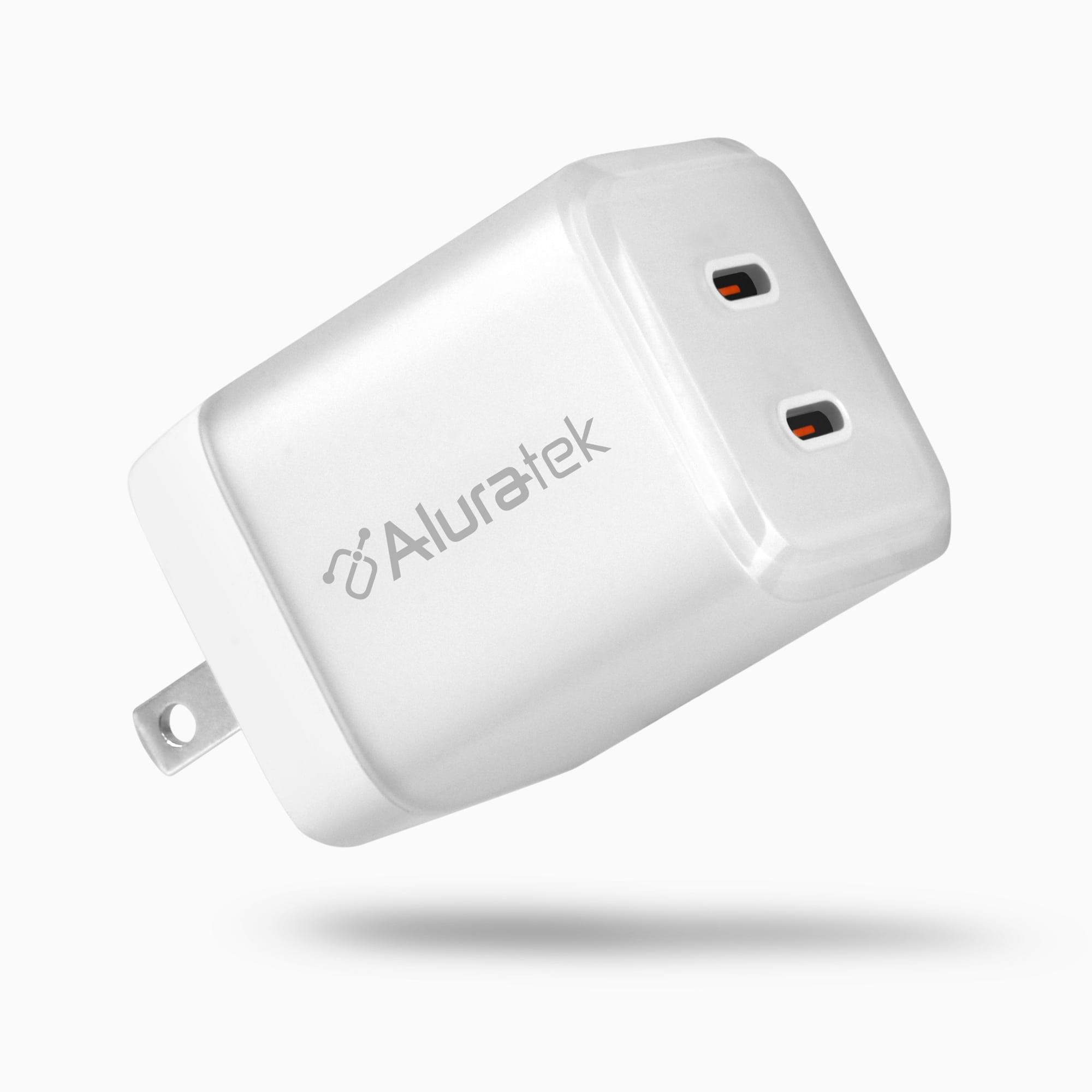 Aluratek dual USB-C GaN 45W Wall charger main