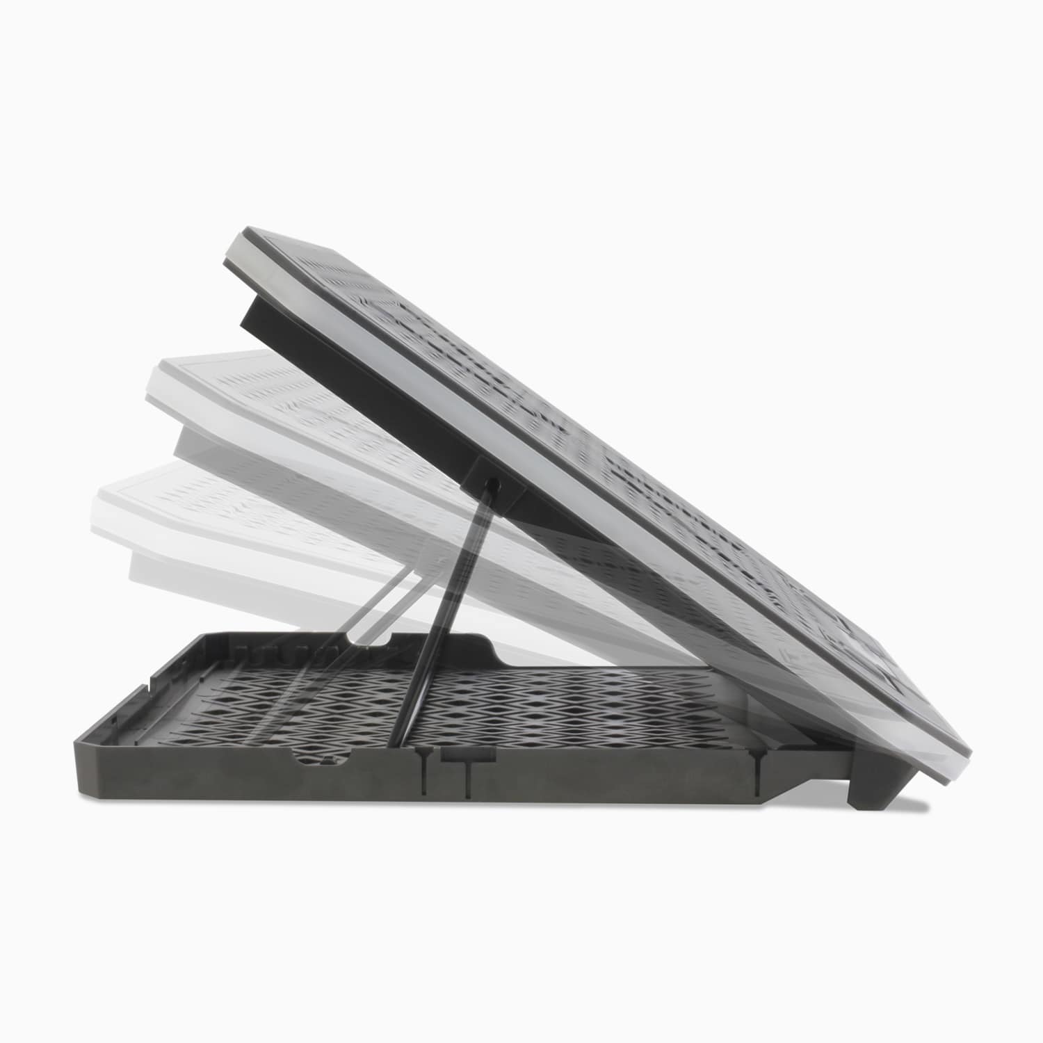 Aluratek Ergonomic USB Laptop Cooling Pad RGB Lights Side Ghosted