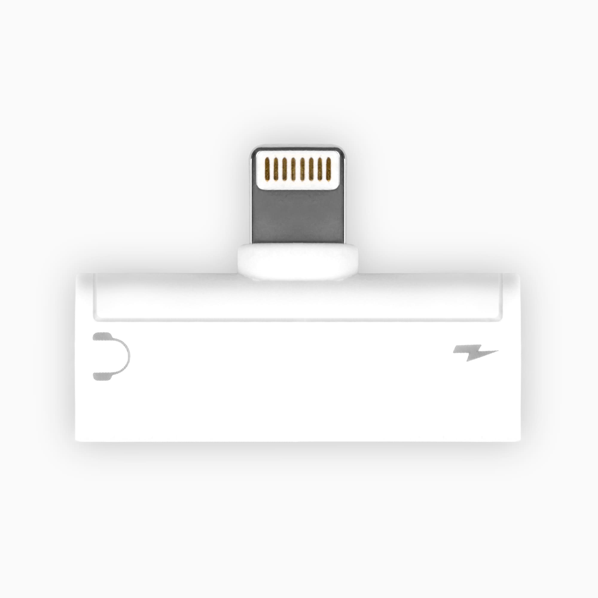 Aluratek Lightning Adapter for iPhone iPad Main white