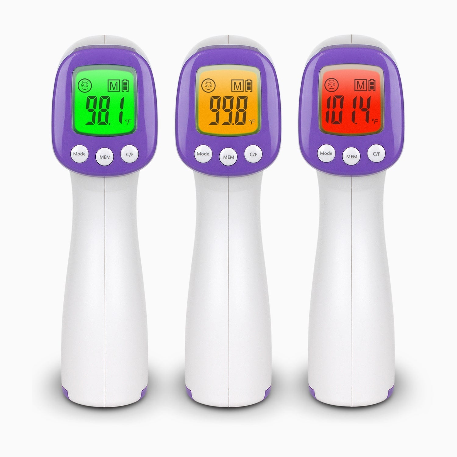 Aluratek non-Contact Digital Infrared Forehead Thermometer screen