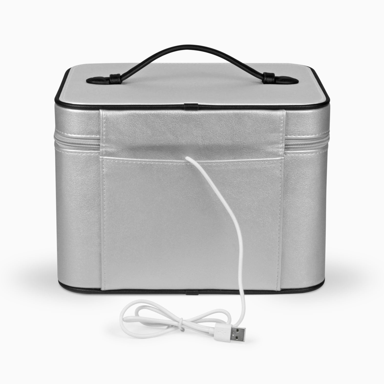 Aluratek UVC Sterilization Bag Gray back-USB-Cable