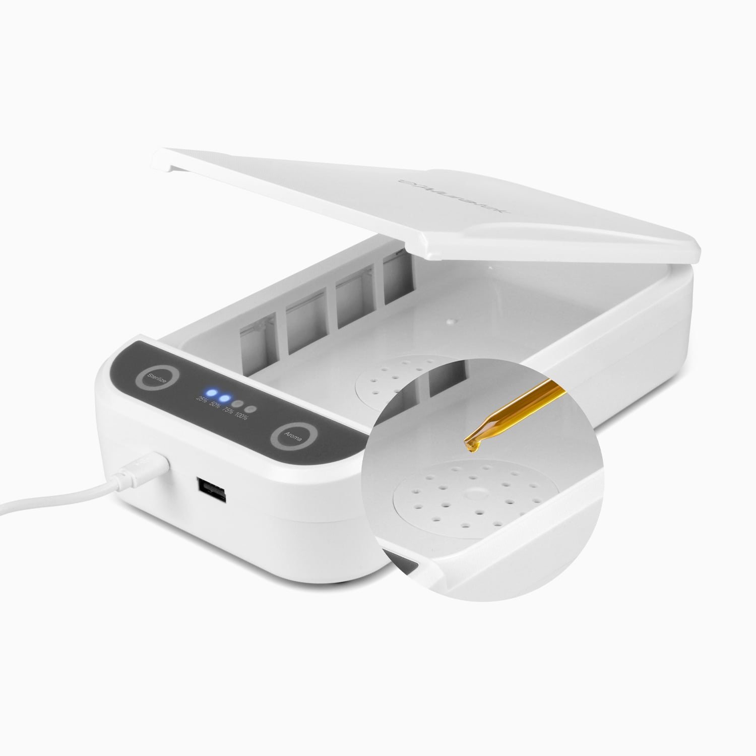 Aluratek UVC Sterilizer open