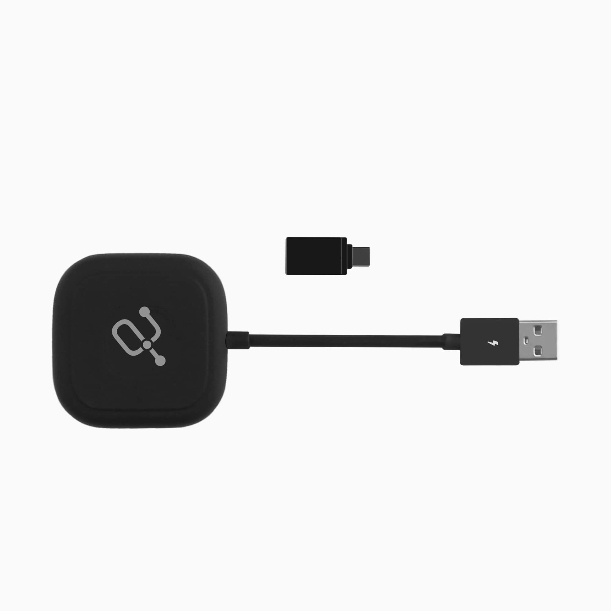Aluratek Wireless Adapter for Apple CarPlay Black Main