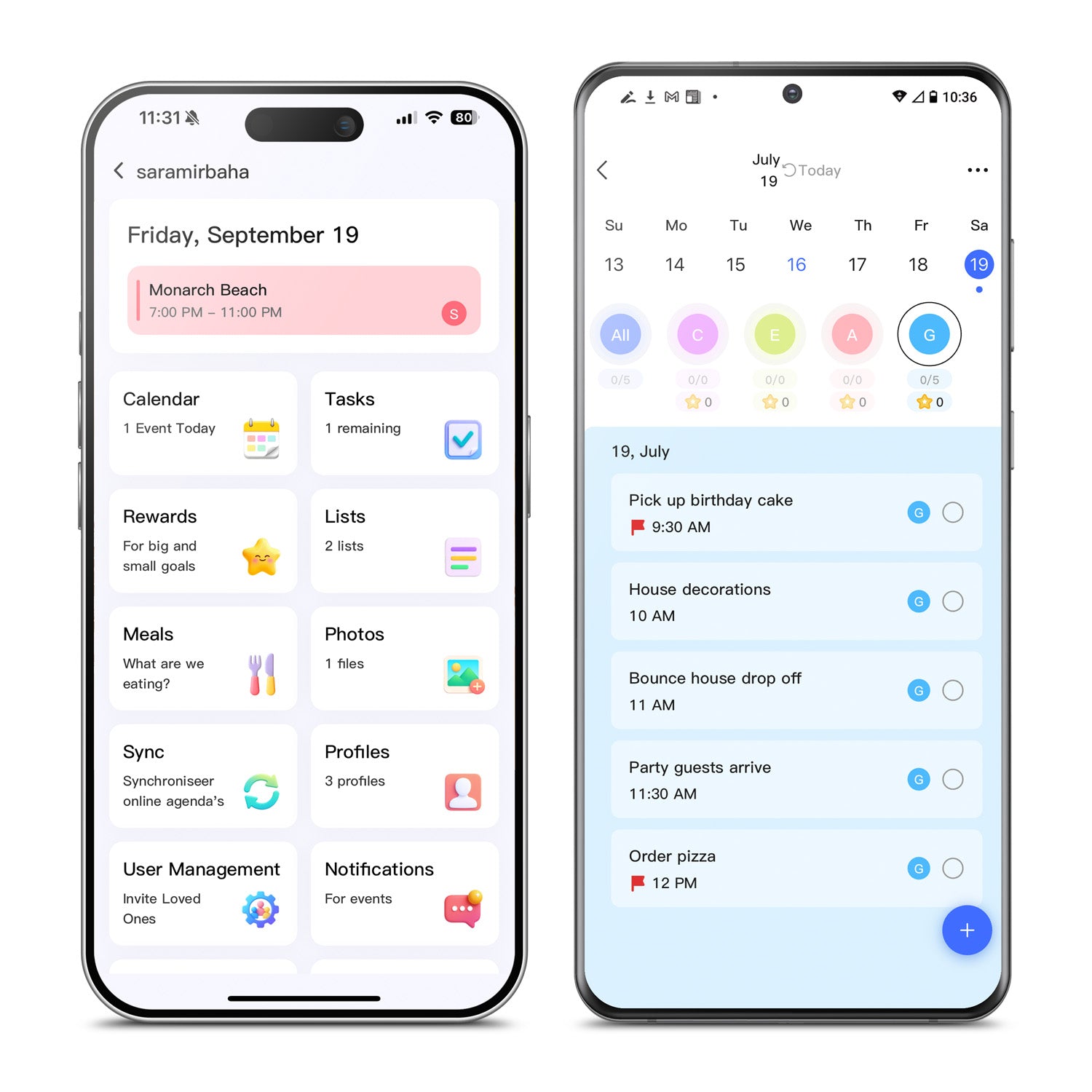 AWFC10F ecalendar app smartphones home