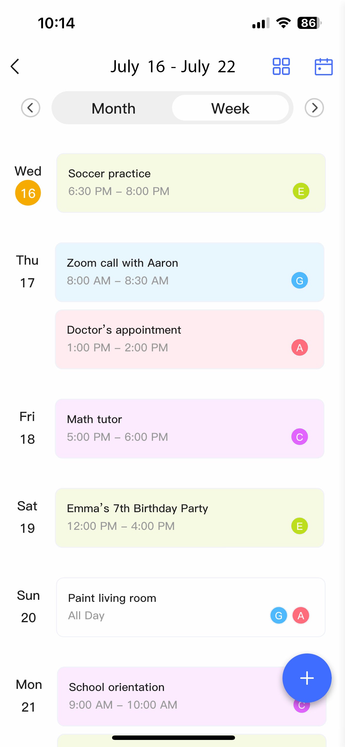 Calendar Frame smartphone calendar