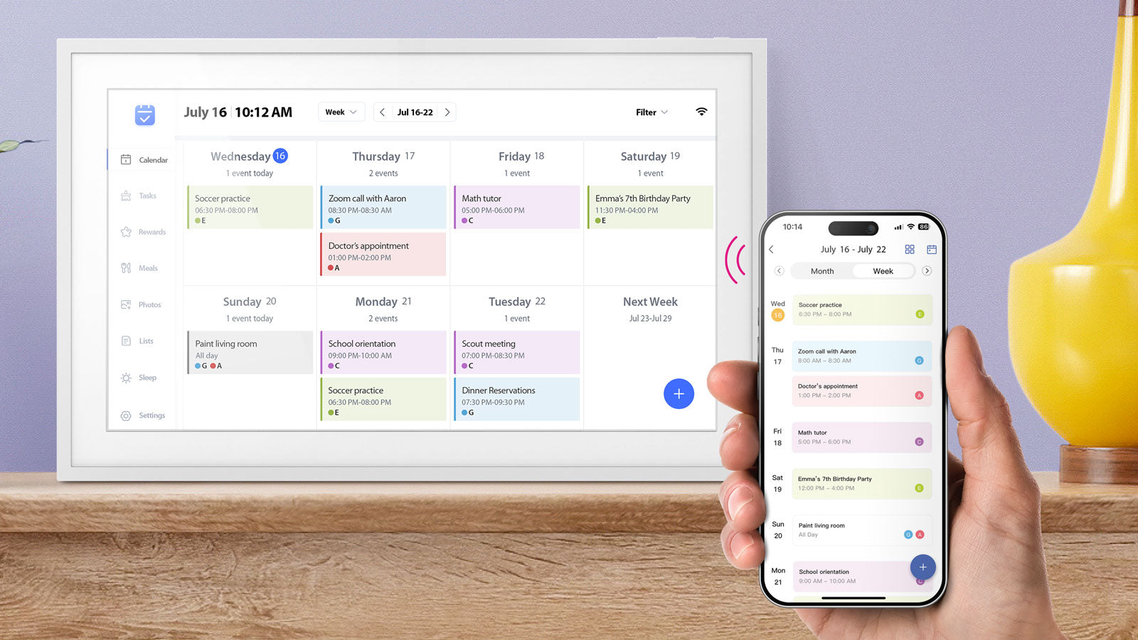 Aluratek Unveils the 15.6” and 10.1” Smart WiFi Digital Calendar and Photo Frames - The all-in-one tool that simplifies family scheduling.