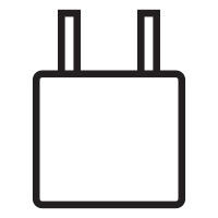 power adapter white icon